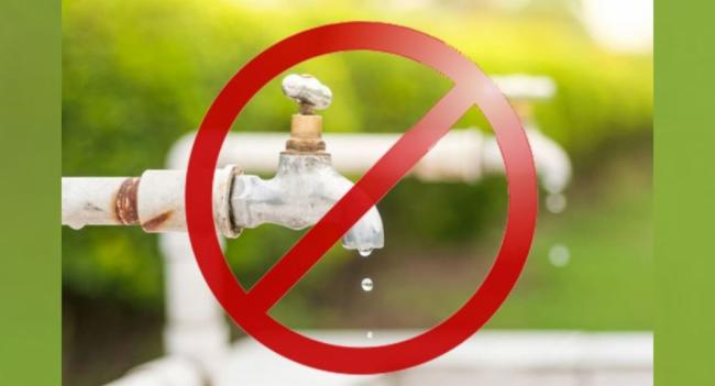 20 hour water cut for many areas of the WP